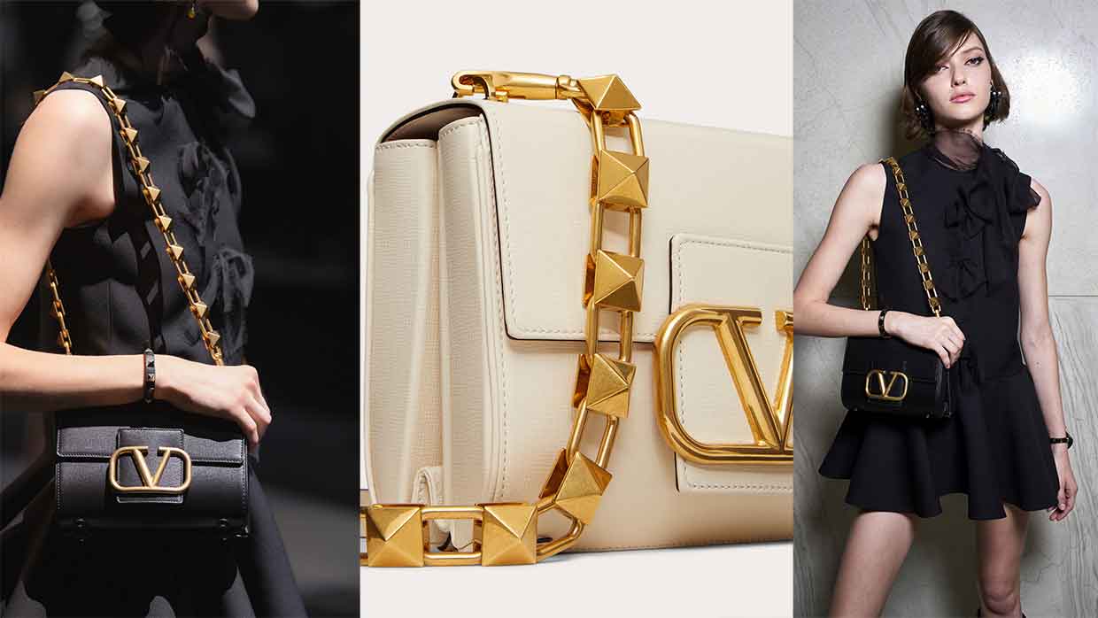 VALENTINO GARAVANI STUD SIGN BAG - Courtesy of Valentino