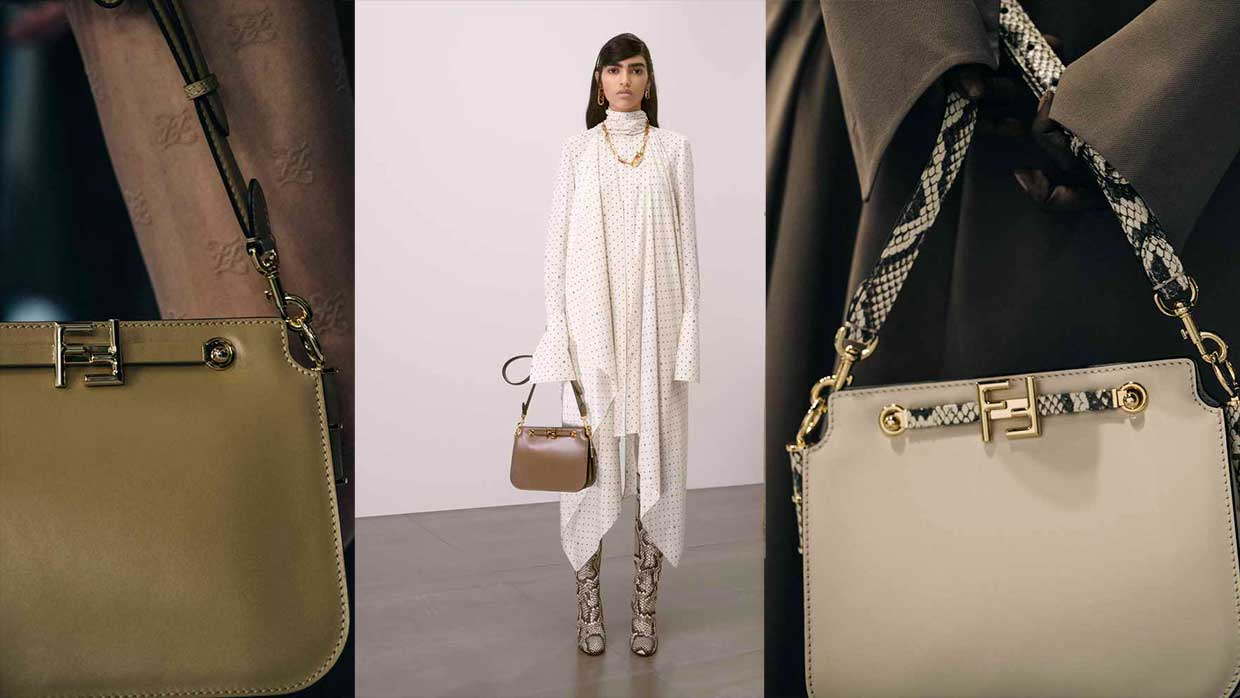 Fendi 2021 Touch Shoulder Bag - Neutrals Shoulder Bags, Handbags