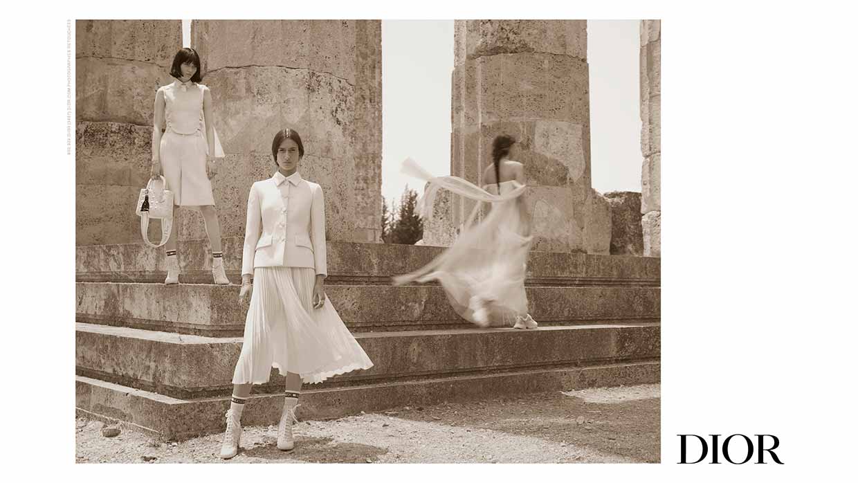 Dior campaign for the Dior 2022 Cruise collection