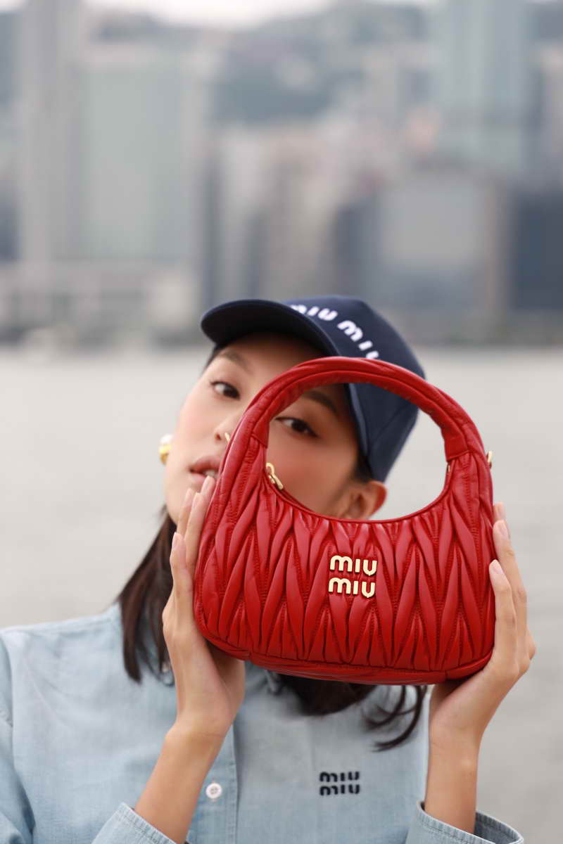 Louise Wong in Miu Wander Bag