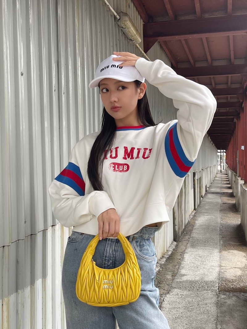 Mandy Tam in Miu Wander Bag
