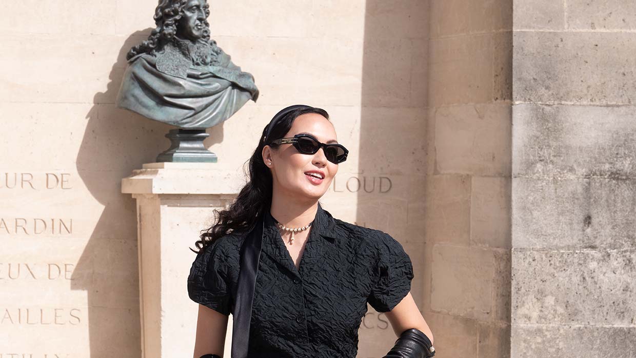 Street style looks at Dior during the Paris Fashion Week Summer 2024