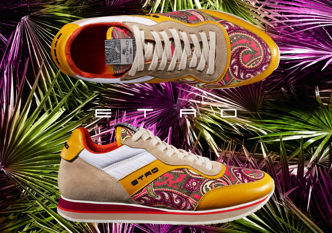 ETRO Spring Summer 2015 Paisley Run Collection Men and Women Sneakers