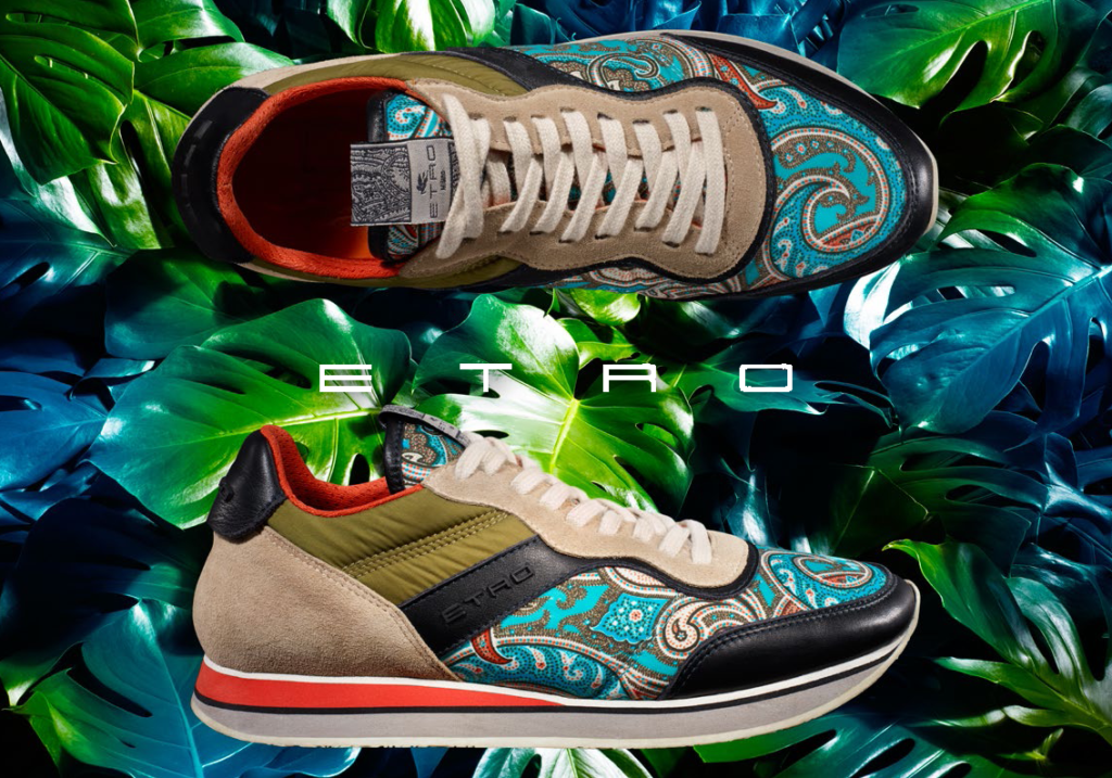 ETRO Spring Summer 2015 Paisley Run Collection Men and Women Sneakers