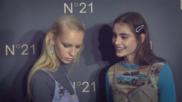 Masculine, androgynous morning after party hair looks at N21 with Anthony Turner