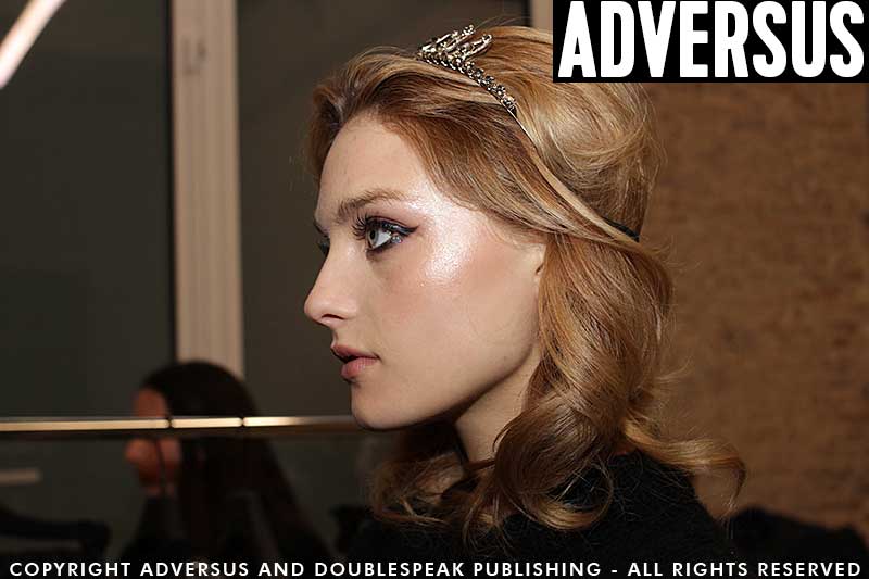 Hair styles. How to create a little faux bob hair style. Fashion Show: Les Copains FW 2018 2019, hair: Peter Gray, ph. Charlotte Mesman