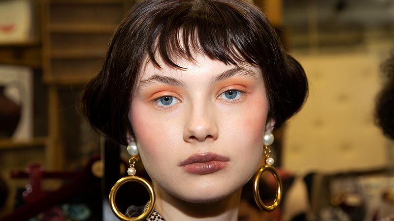 Make-up trends Fall Winter 2019 2020. Fashion Show: Antonio Marras FW 2019 2020. Photo: Charlotte Mesman