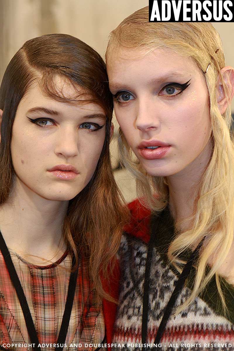 Fashion Show: N21 FW 2018 2019, make-up: Tom Pecheux for M.A.C., ph. Mauro Pilotto
