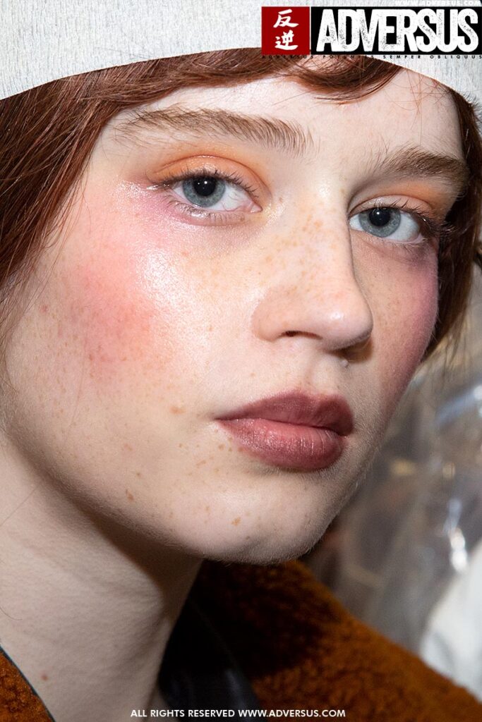 Make-up trends Fall Winter 2019 2020. Fashion Show: Antonio Marras FW 2019 2020. Photo: Charlotte Mesman