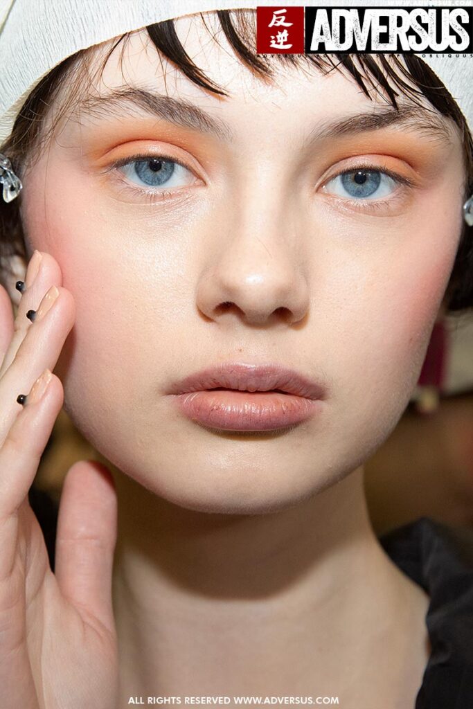 Make-up trends Fall Winter 2019 2020. Fashion Show: Antonio Marras FW 2019 2020. Photo: Charlotte Mesman