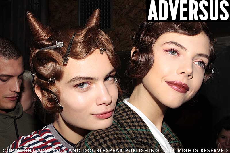 Sexy and strong makeup looks (for men and for women) with Kabuki for the Moschino Show Photo Charlotte Mesman