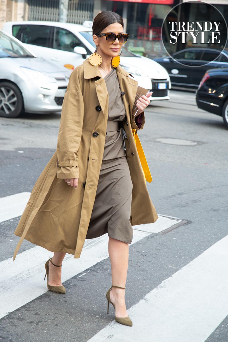 Street style at the Max Mara SS 2019 Fashion Show